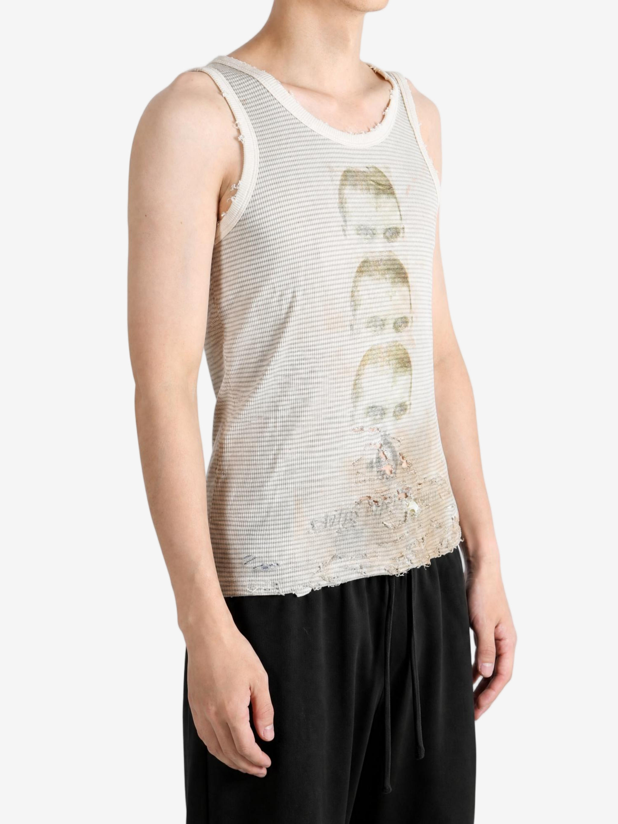 Tan t-shirt worn by a person, showing the t-shirt fit