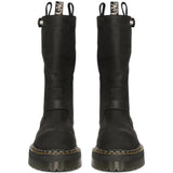 Black boots, front view