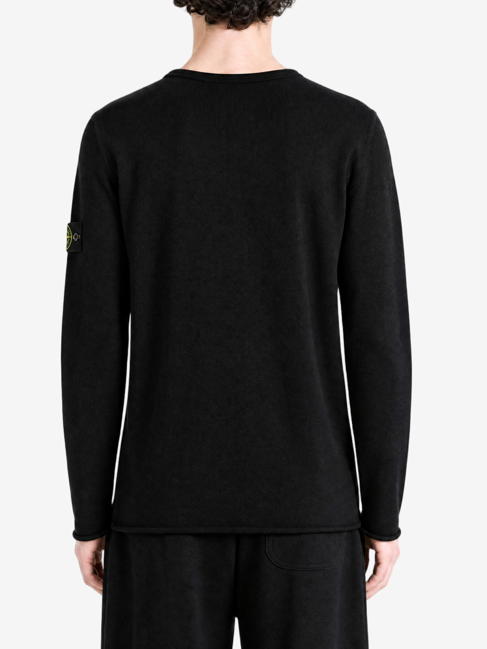 Black hoodie, full body view