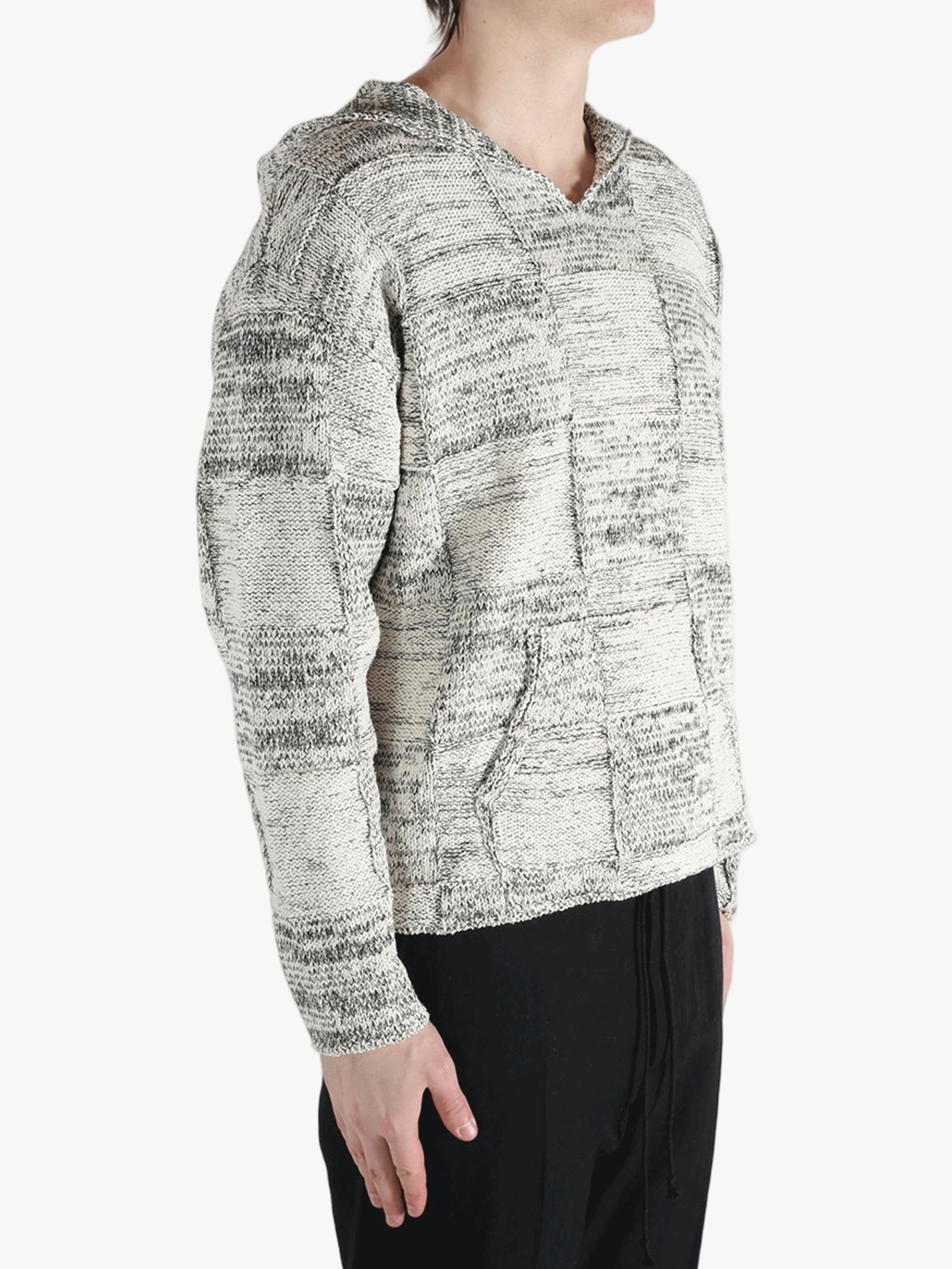 White coats worn by a person, showing the coats fit