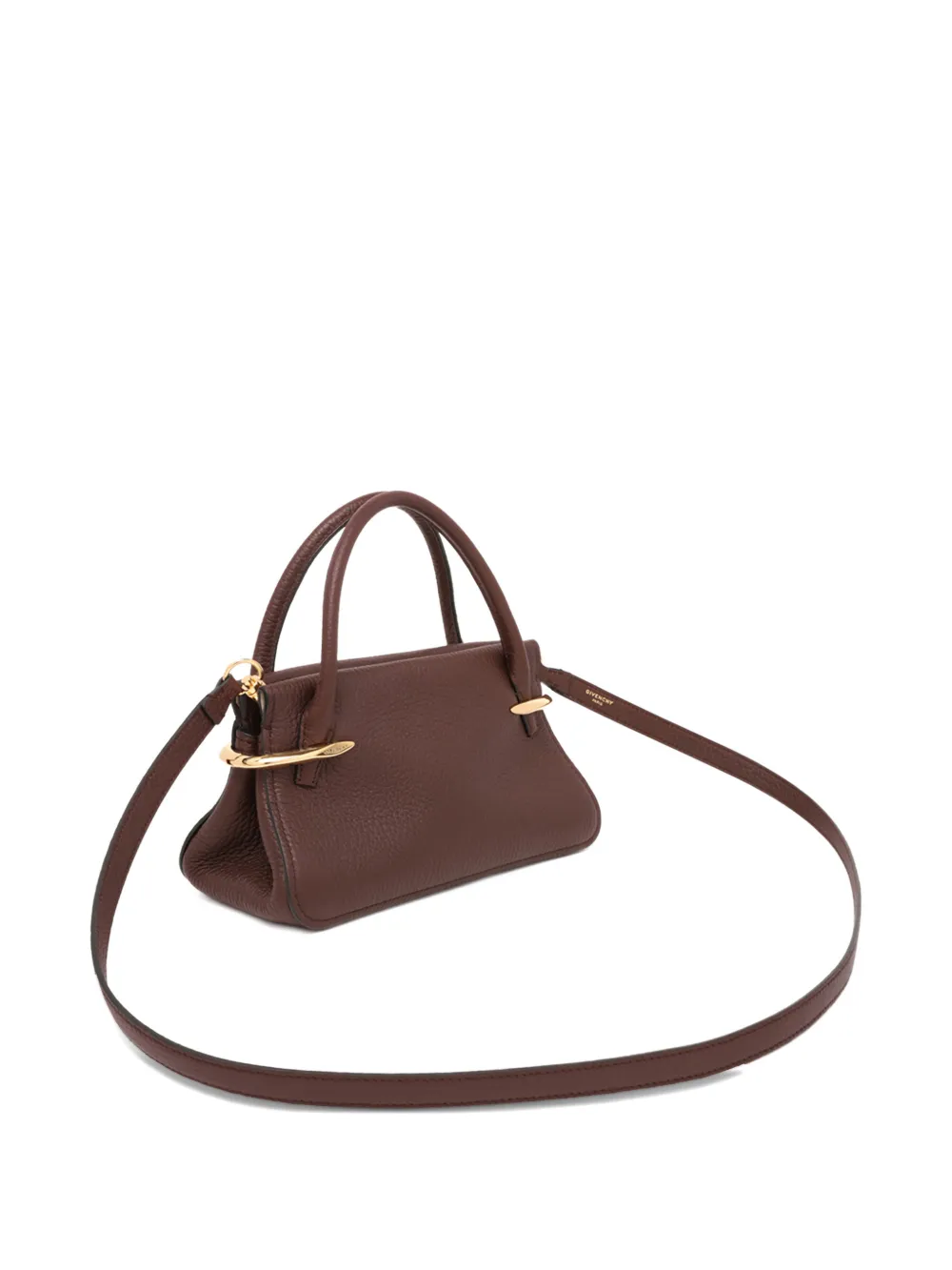 Brown handbag,side view