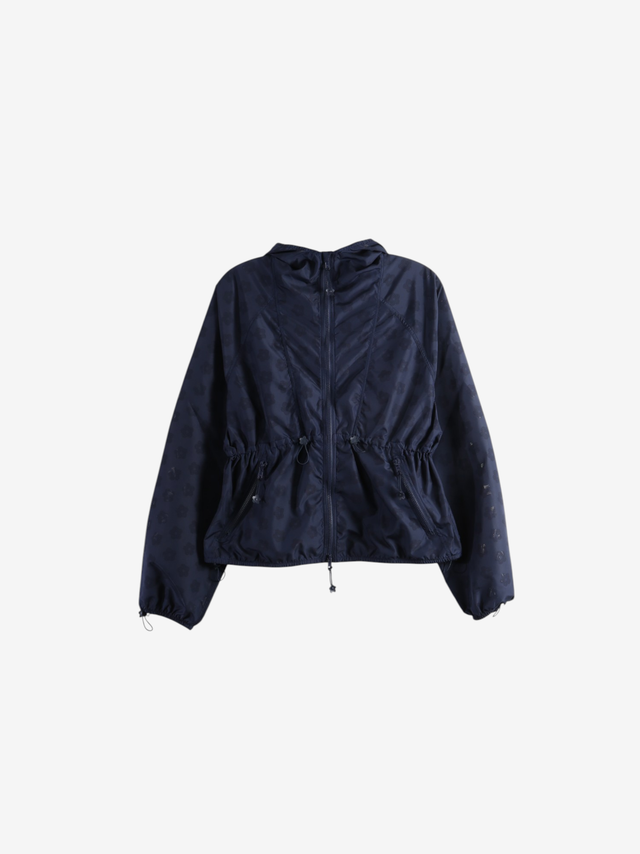Navy jacket, front view
