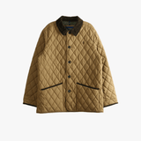Tan jacket, front view