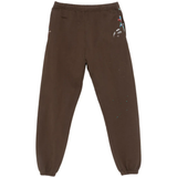 Brown pants, back view