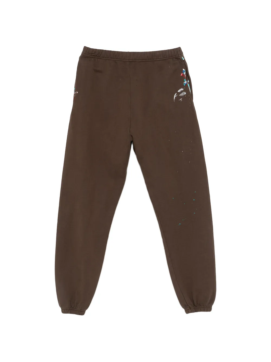 Brown pants, back view