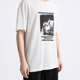 Tan t-shirt, full body view
