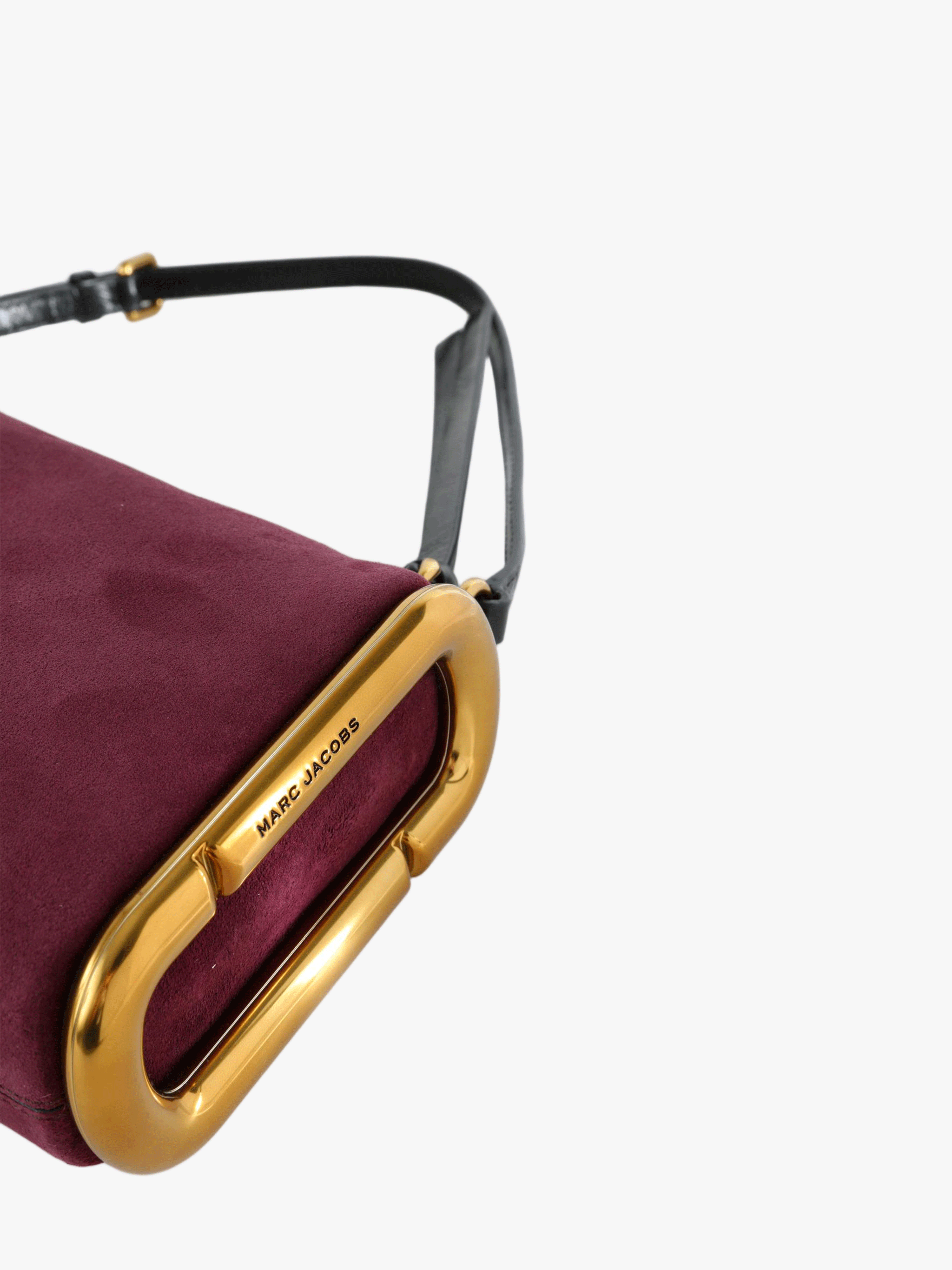 Burgundy bag, front view