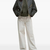 Green jacket, full body view