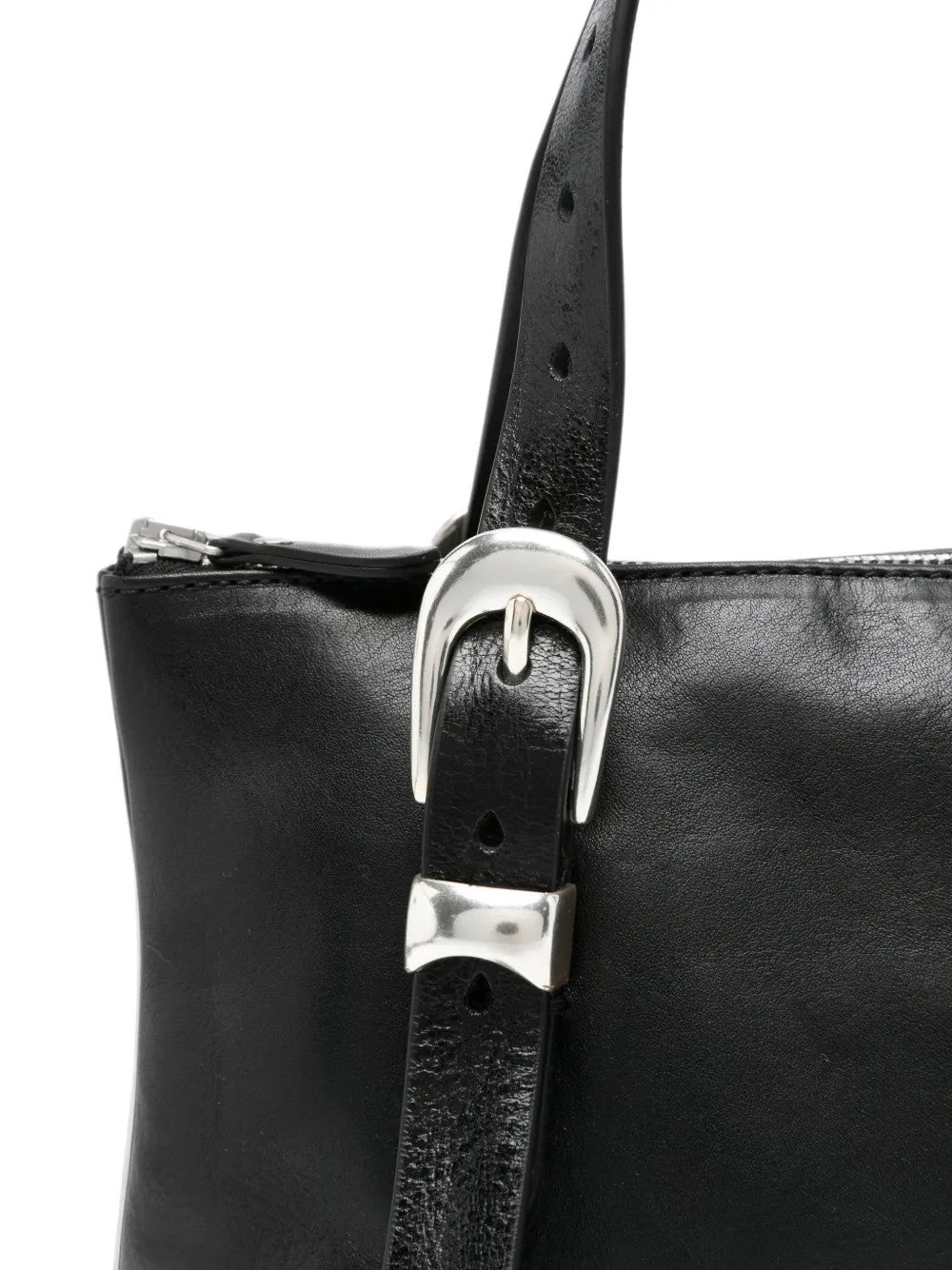 Close up of Black bag, showing detail