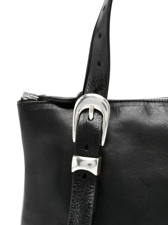 Close up of Black bag, showing detail