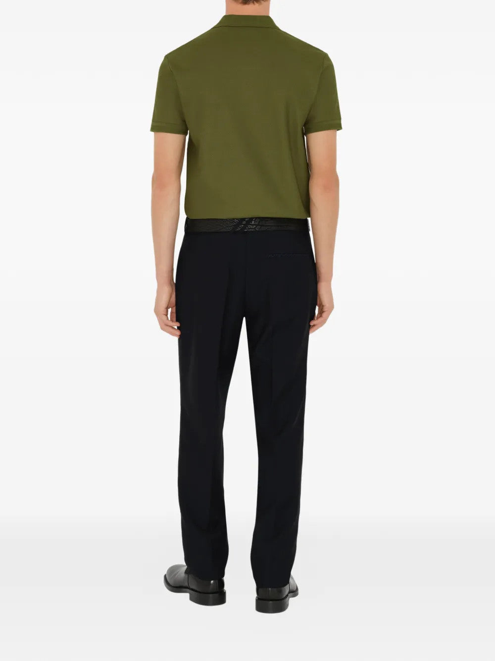 Green top, full body view