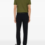 Green top, full body view