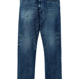 Blue pants, front view