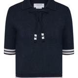 navy t-shirt, front view