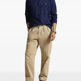 Navy knitwear, full body view