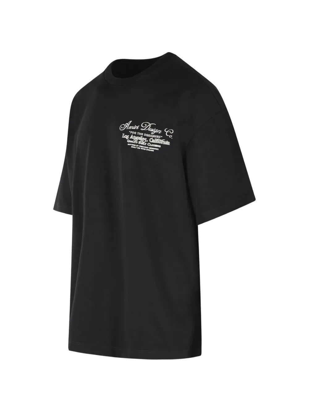 Black t-shirt, front view