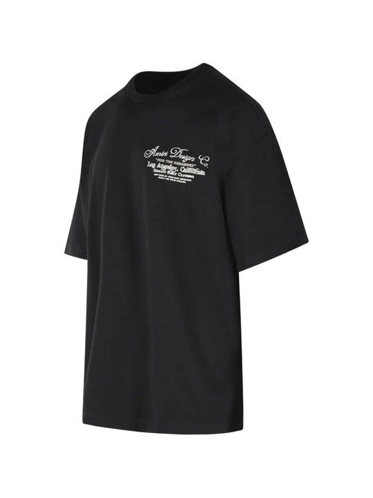 Black t-shirt, front view
