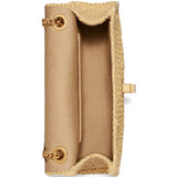 Tan bag, front view