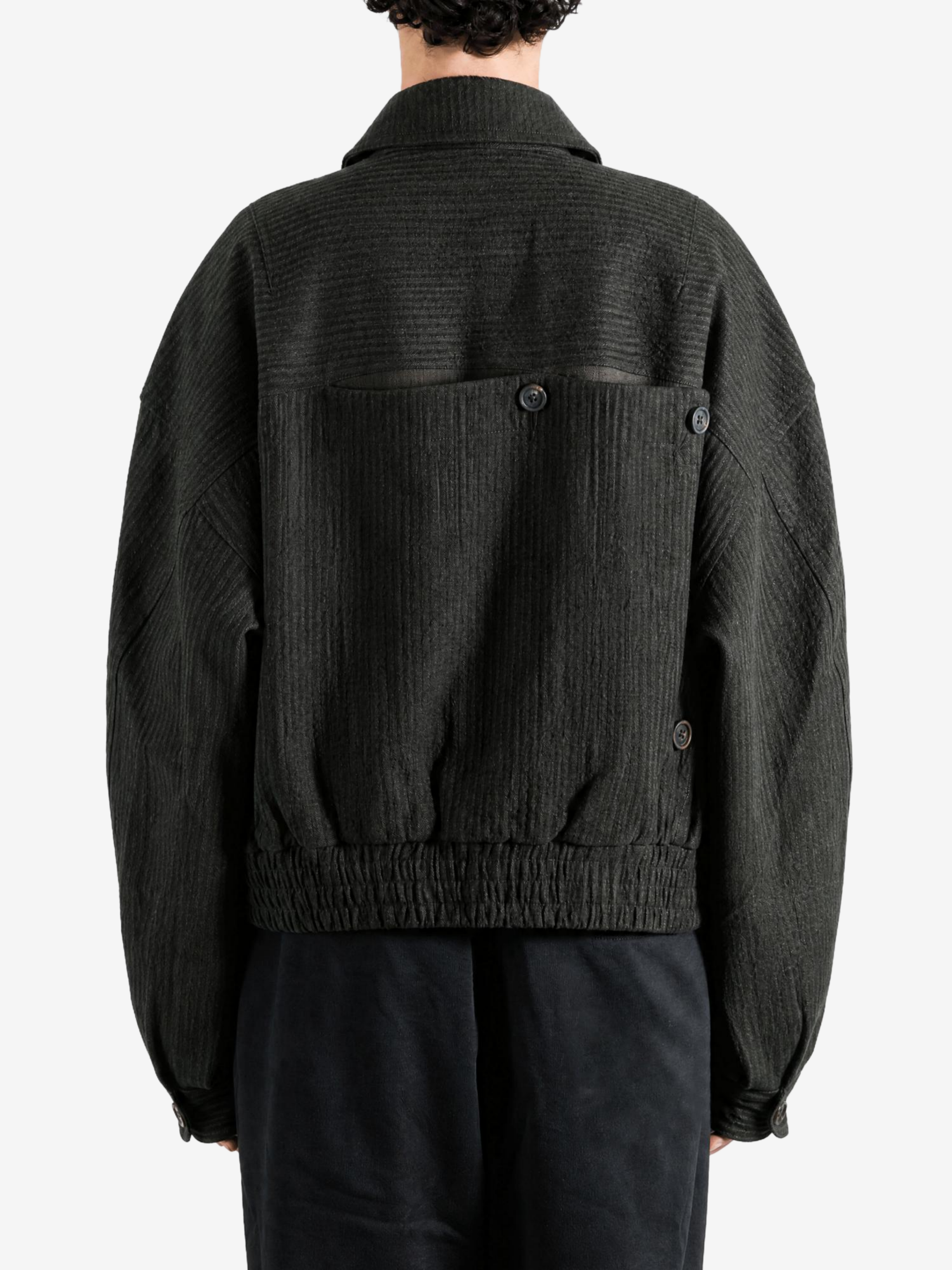 Black jacket, front view