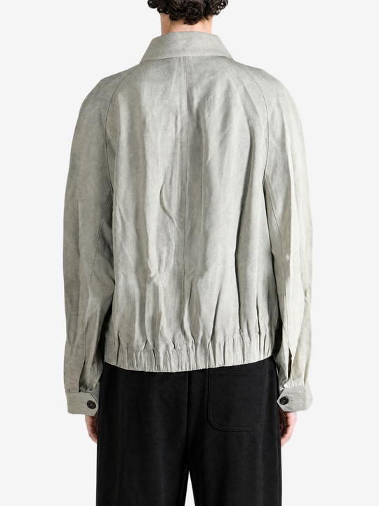 Grey jacket, full body view