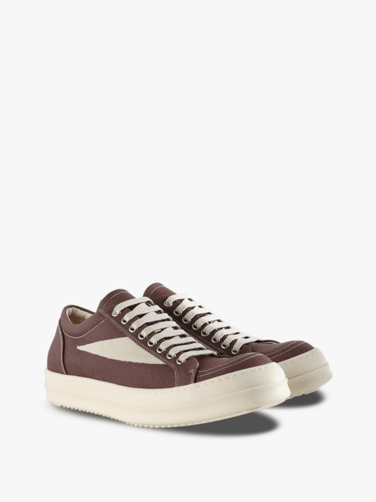 Burgundy shoes, front view