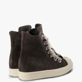 Brown shoes, back view