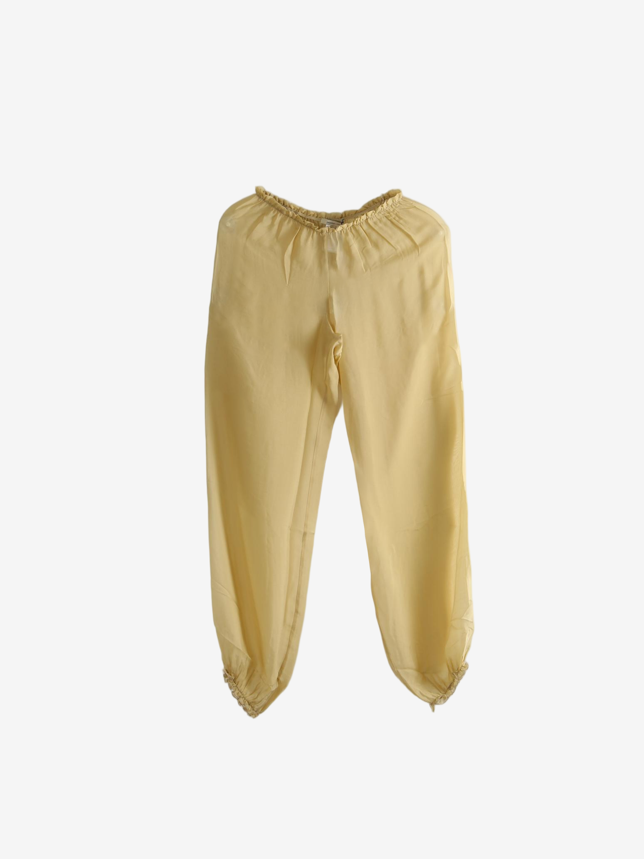Yellow pants, front view