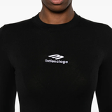 close up of black tops, showing texture of the cotton fabric