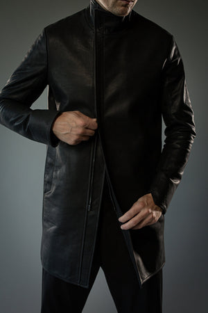 RORKE BADER - Men Terminal Leather Coat