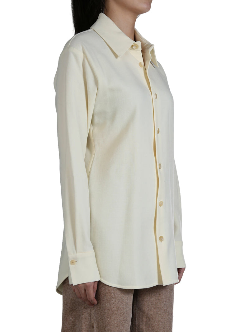 AURALEE - Women Tense Wool Double Cloth Shirt