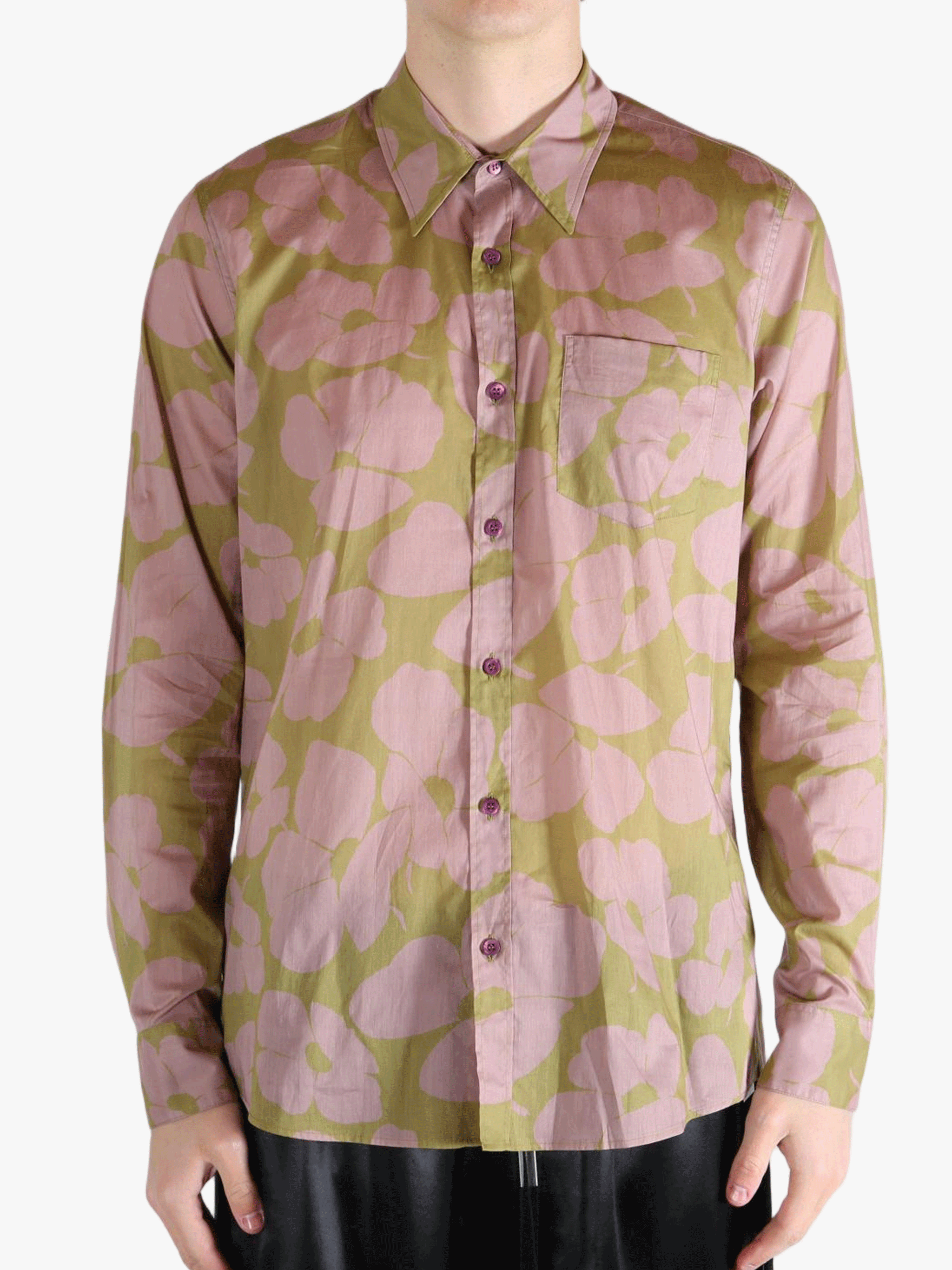 Pink shirt, front view