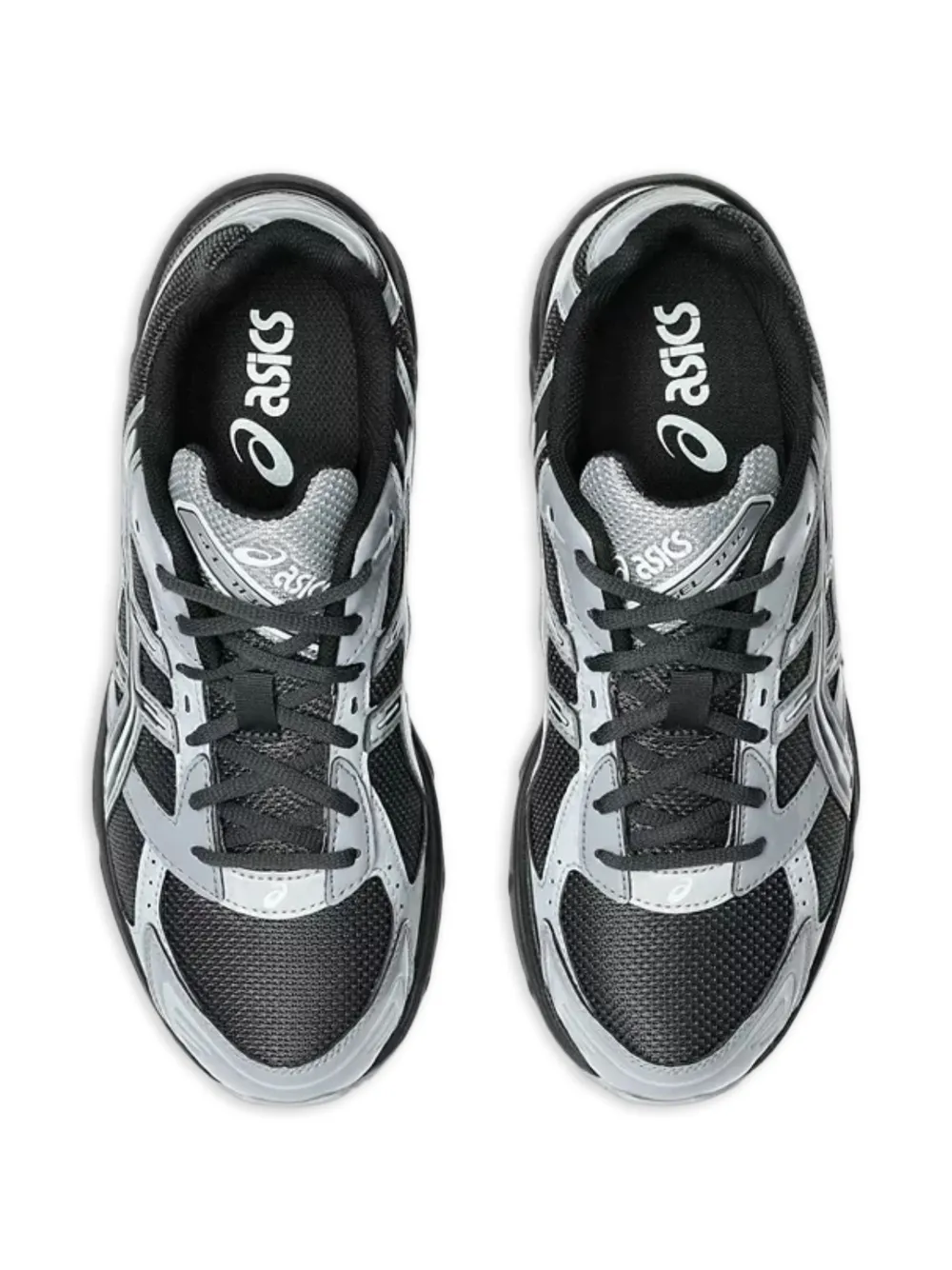 Grey sneakers, top view