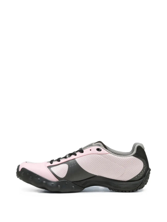 Pink shoes, front view