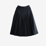 Navy skirt, front view