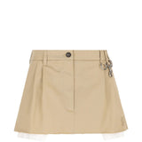 Tan skirt, front view
