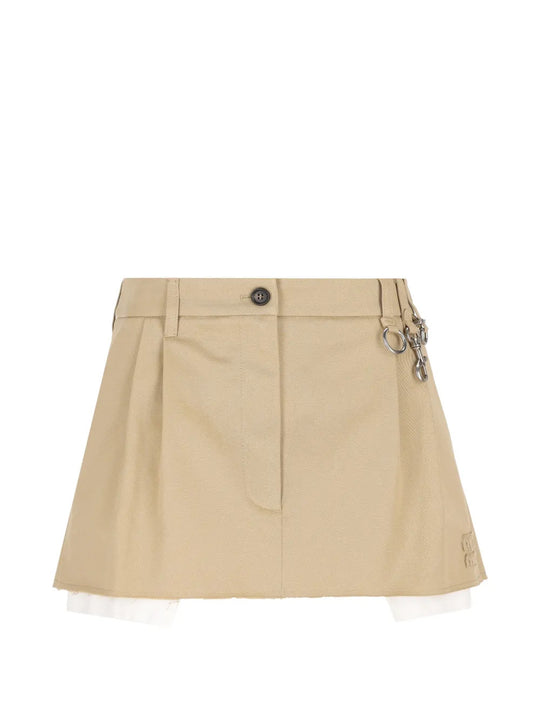 Tan skirt, front view