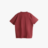 Red t-shirt, back view