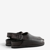 Brown sandals, front view