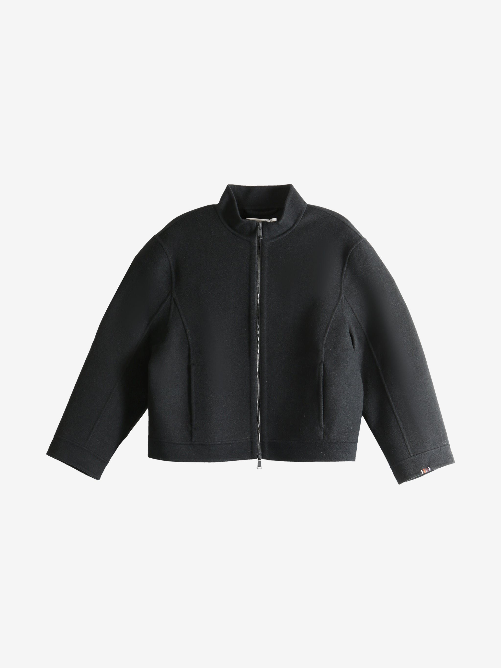 Black jacket, front view