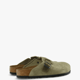 Green sandals, front view