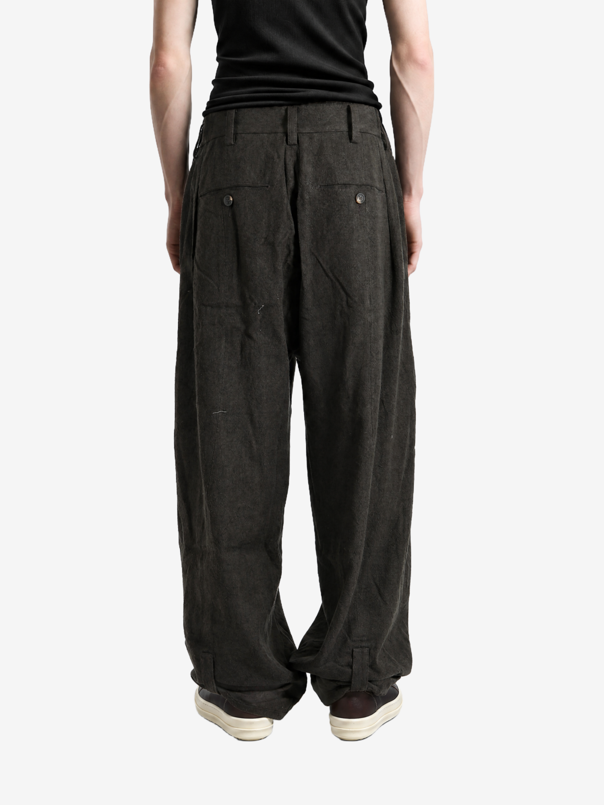 Black pants, full body view