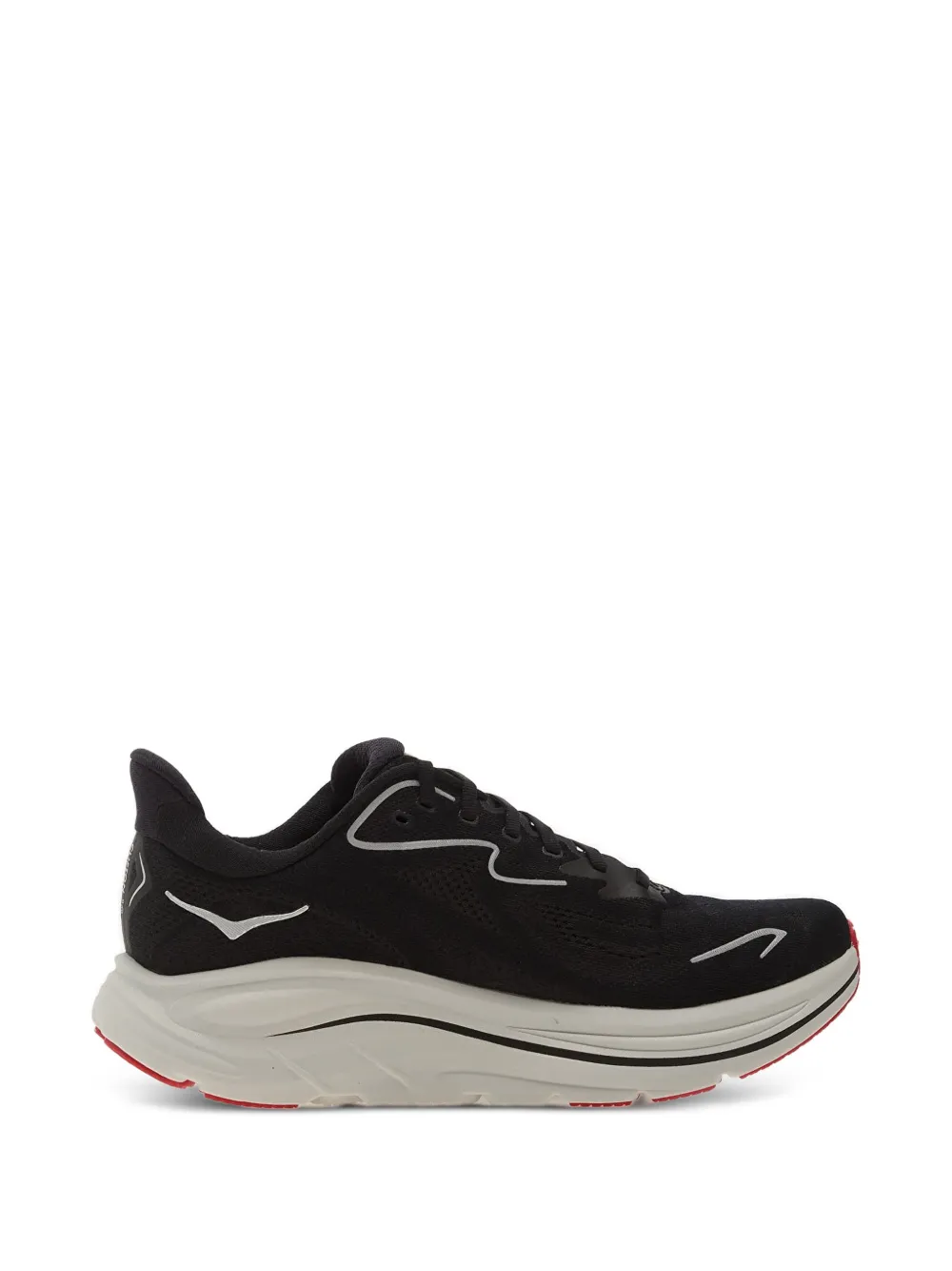 Black sneakers, front view