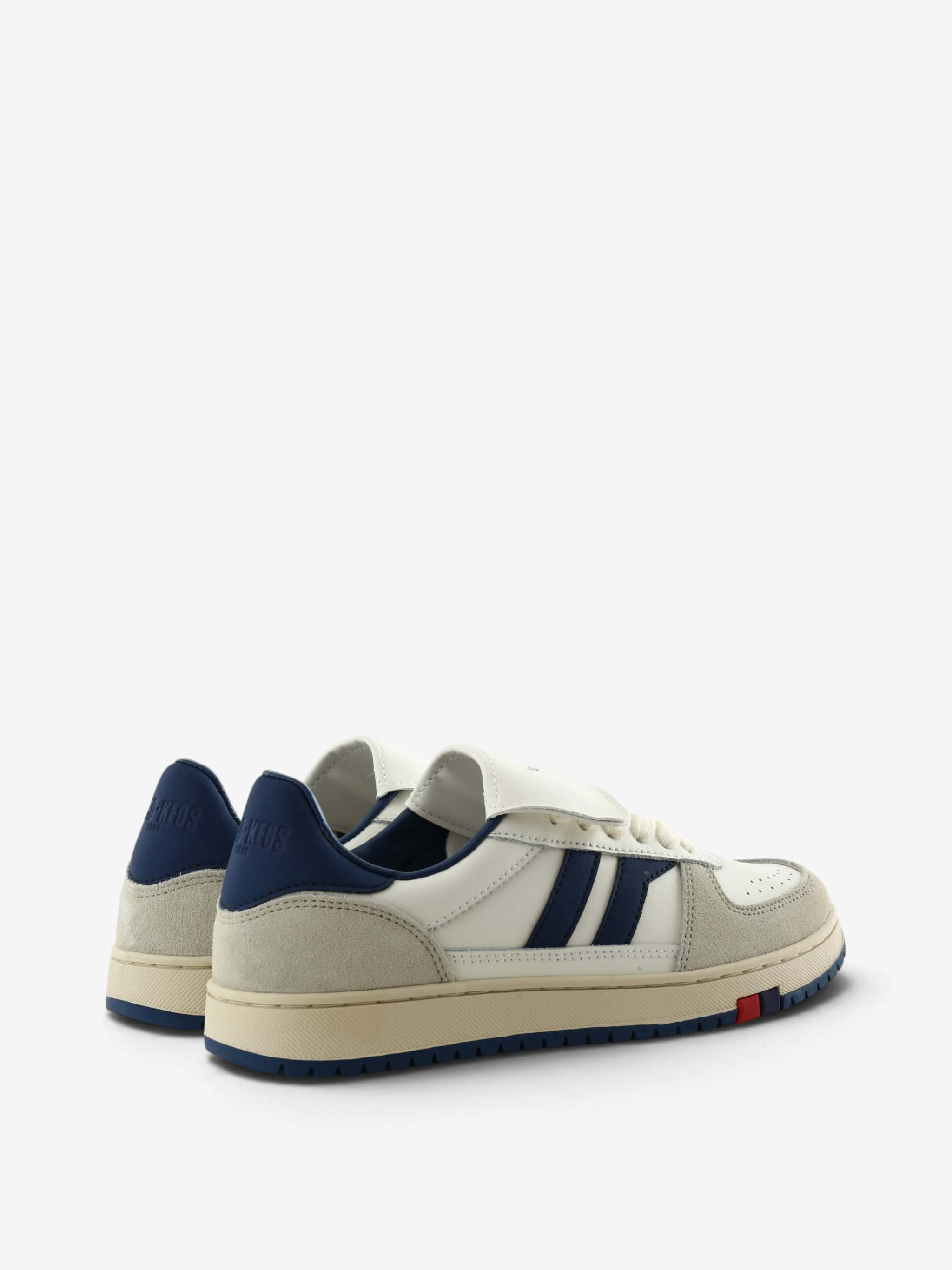 Navy shoes, front view
