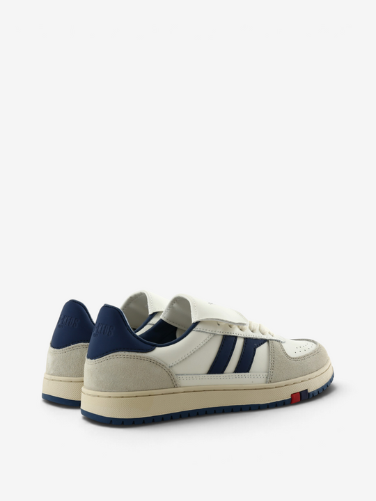 Navy shoes, front view