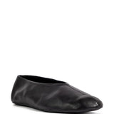 Black slipper, side view