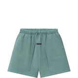 Blue shorts, front view