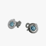 Blue accessories, front view