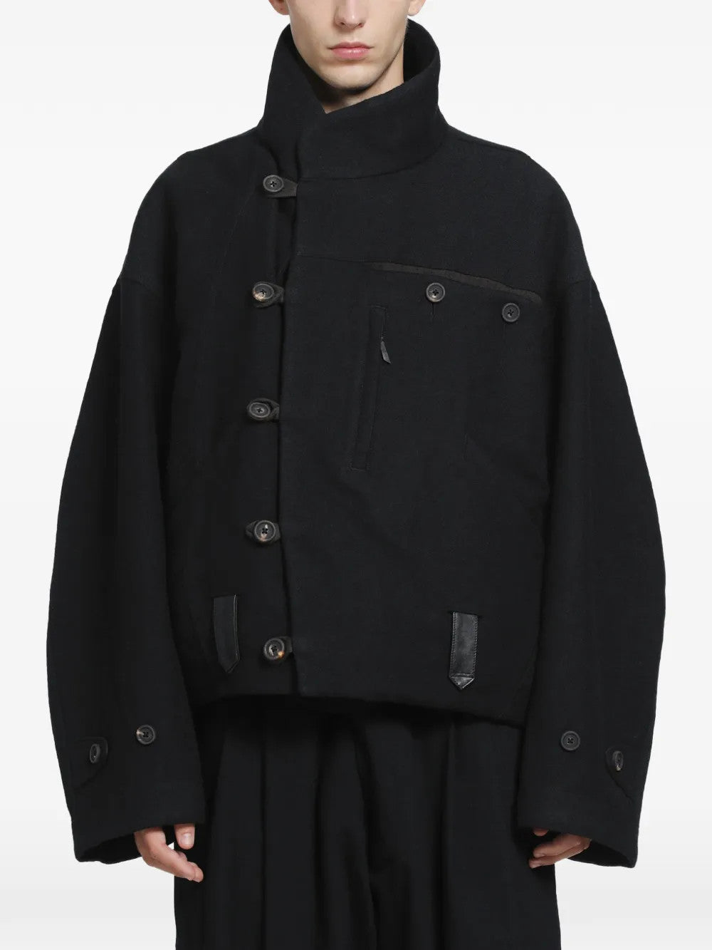 Black jacket, front view