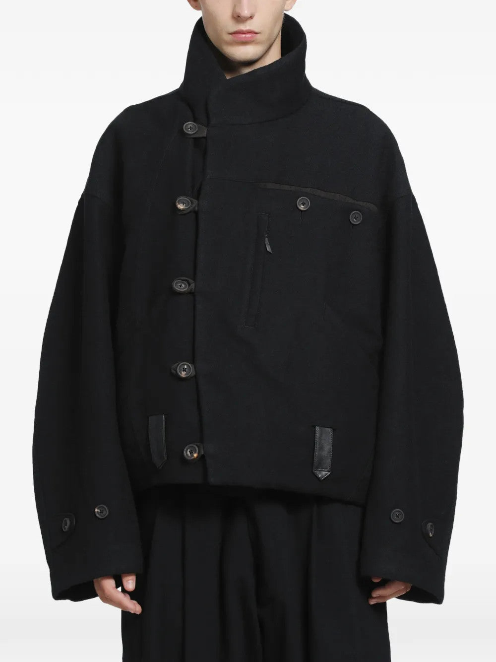 Black jacket, front view