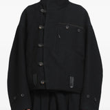 Black jacket, front view